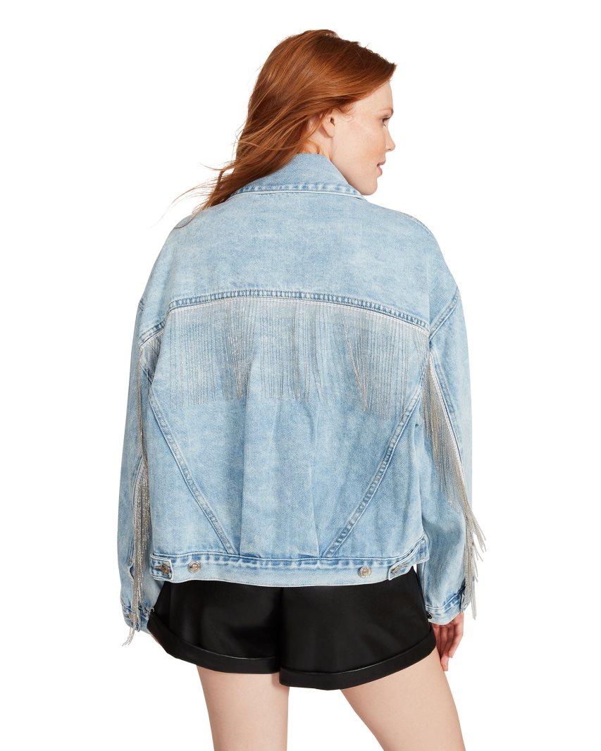 Blue Steve Madden Sienna Denim Women's Jackets | PH 3721ZMB